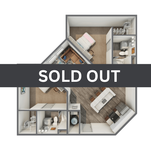 Home 6 2BR/2BA – B Upgrade